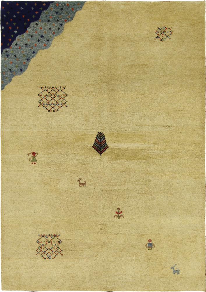 Alfombra india Gabbeh 241x172 241x172, Alfombra persa Anudado a mano