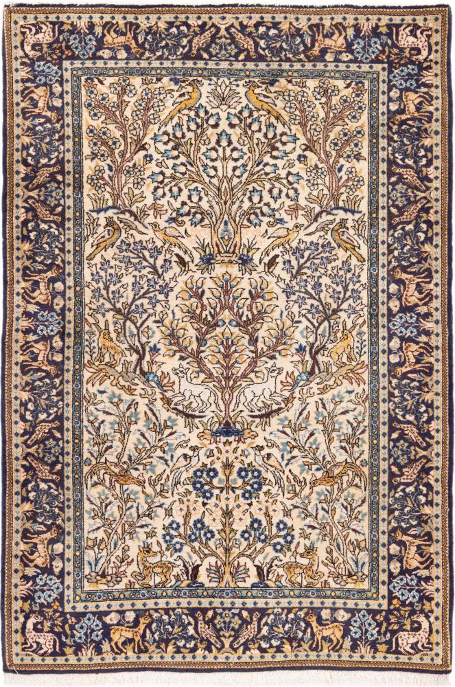 Tapis persan Ghom 161x101 161x101, Tapis persan Noué à la main