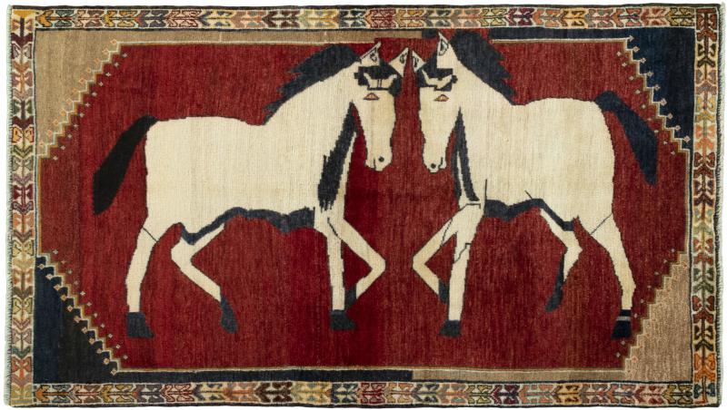 Tapis persan Persan Gabbeh Ghashghai 175x102 175x102, Tapis persan Noué à la main