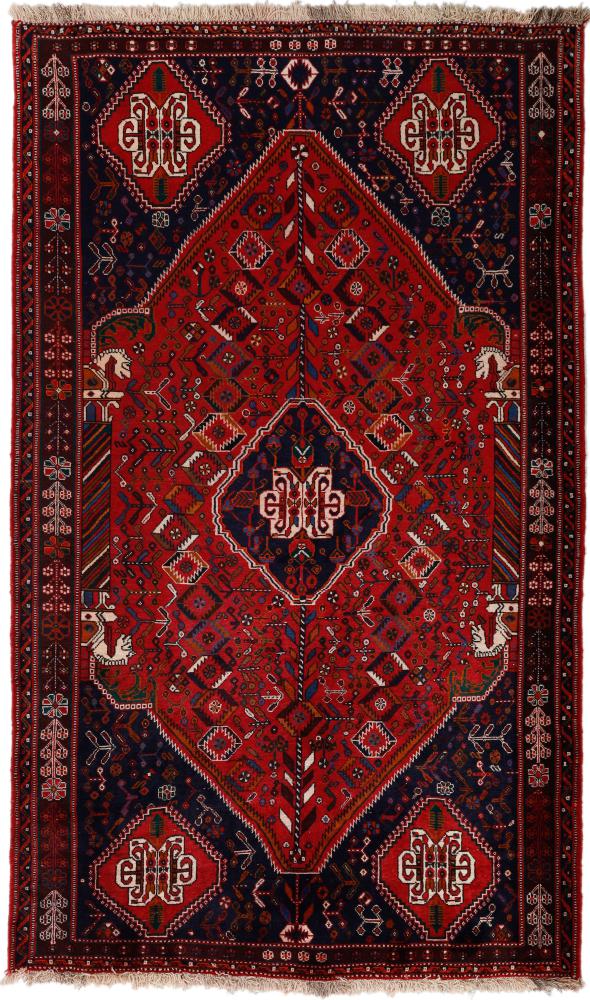 Tapis persan Shiraz 279x167 279x167, Tapis persan Noué à la main