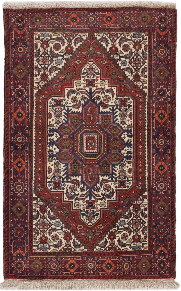 Persian Rug Gholtogh 4'1"x2'7" 4'1"x2'7", Persian Rug Knotted by hand