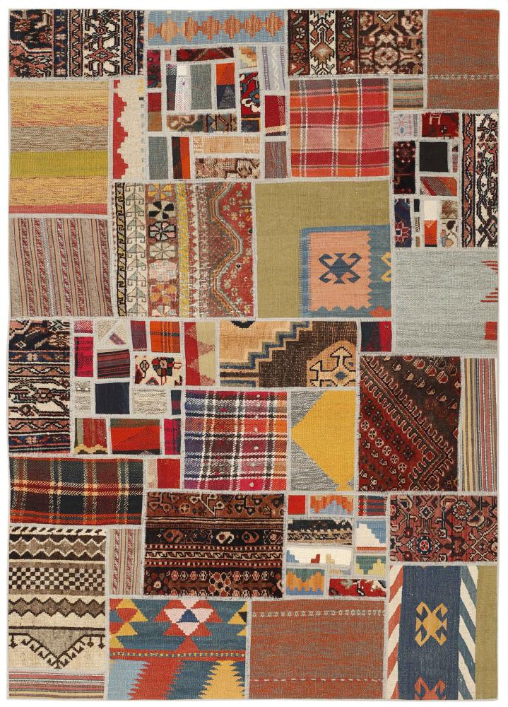 Tapete persa Kilim Patchwork 199x141 199x141, Tapete persa Tecido à mão