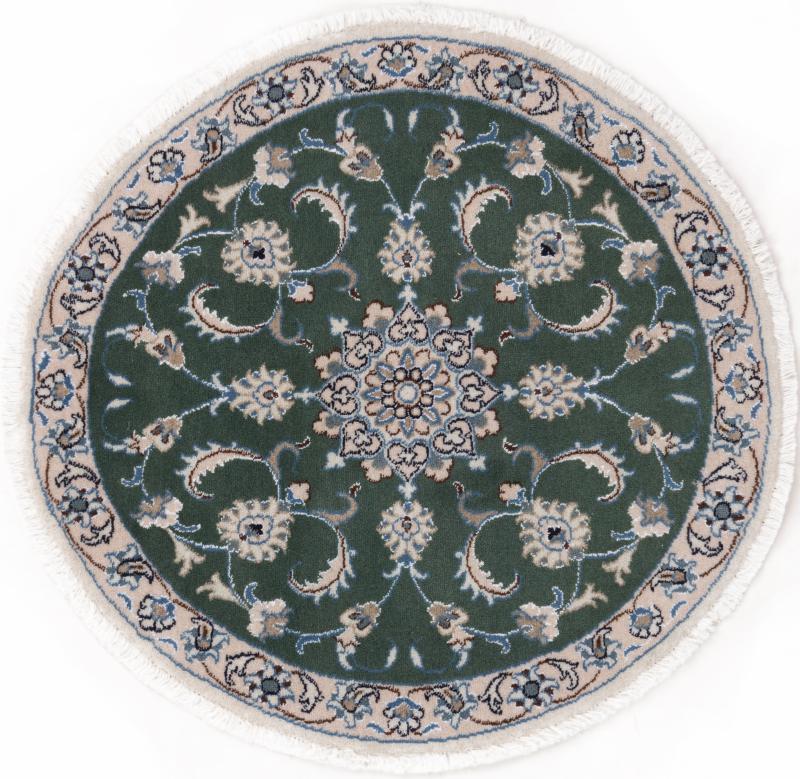 Tapis persan Naïn 99x101 99x101, Tapis persan Noué à la main