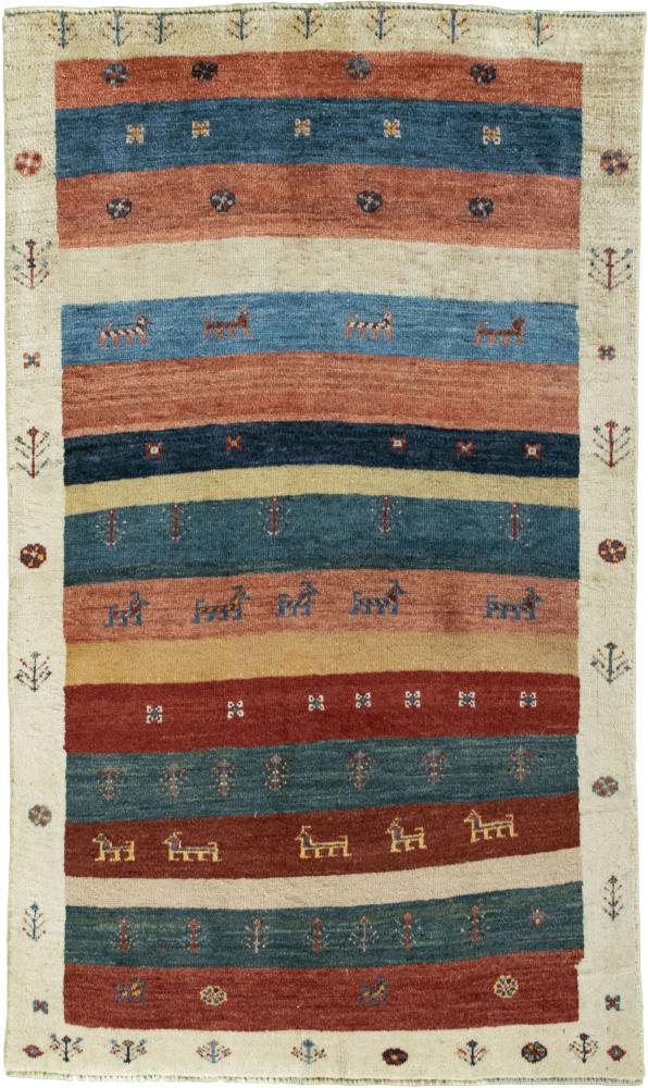 Persian Rug Persian Gabbeh Ghashghai 172x101 172x101, Persian Rug Knotted by hand