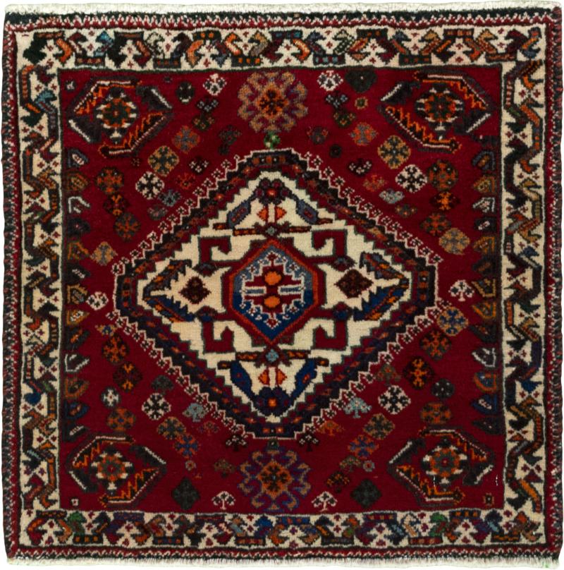 Persian Rug Shiraz 55x58 55x58, Persian Rug Knotted by hand
