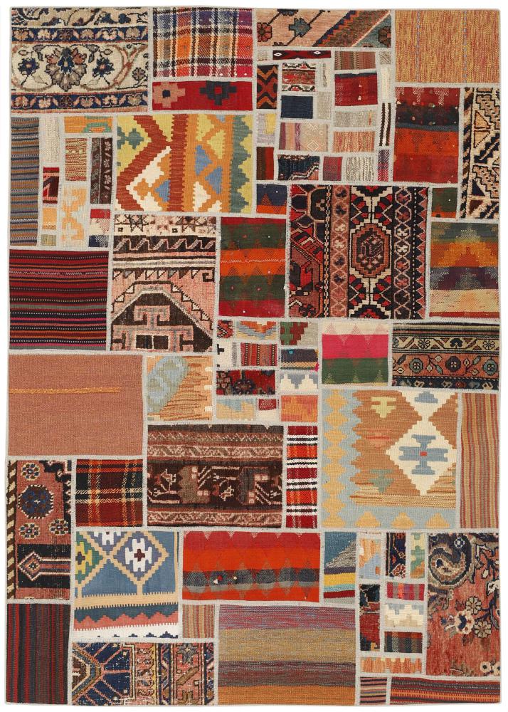 Tapete persa Kilim Patchwork 201x139 201x139, Tapete persa Tecido à mão