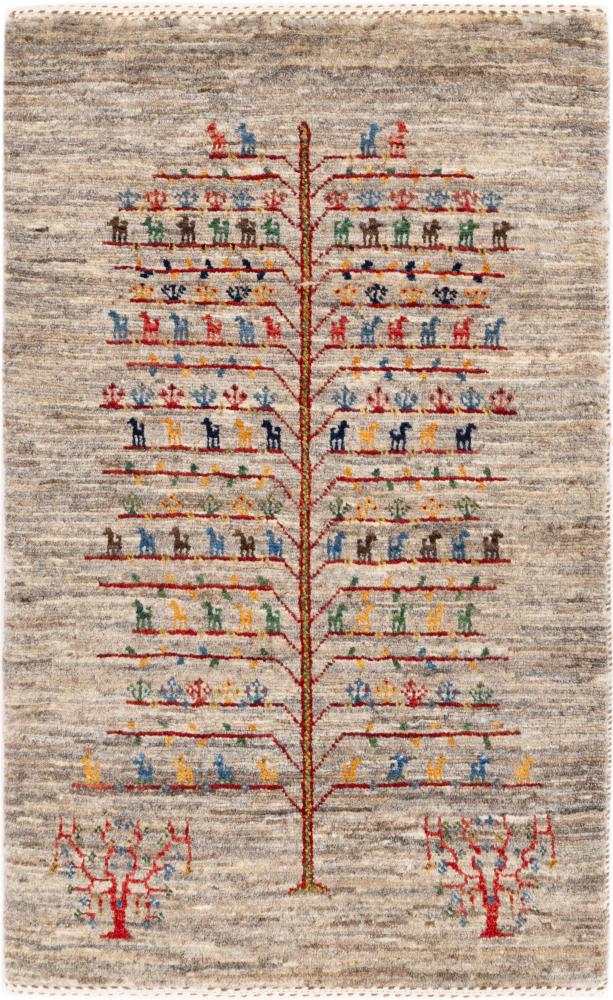Tapis persan Persan Gabbeh Loribaft Atelier 91x55 91x55, Tapis persan Noué à la main