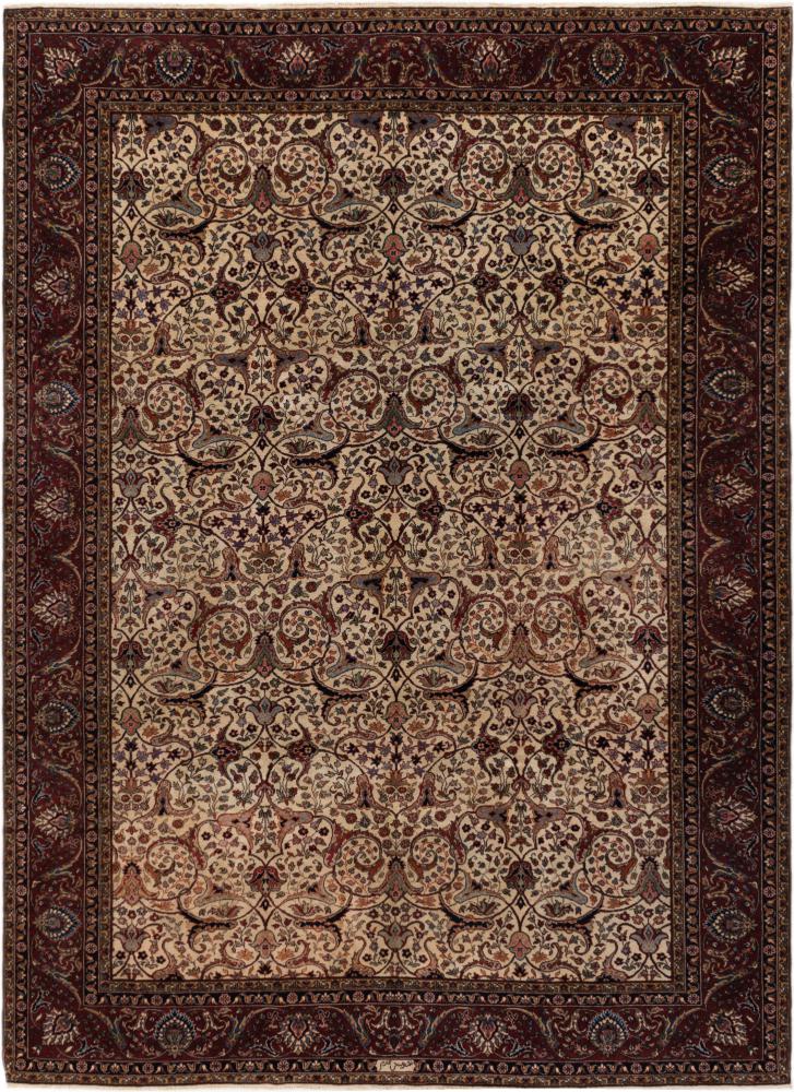 Perserteppich Keshan Antik Signiert 366x270 366x270, Perserteppich Handgeknüpft