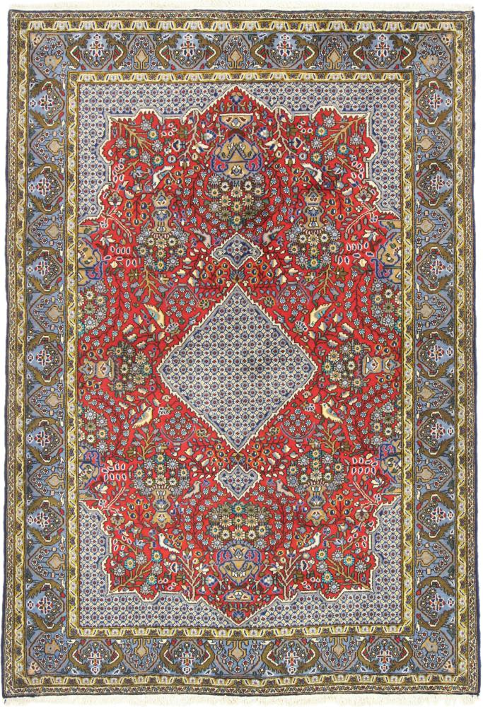 Persisk tæppe Ghom 213x147 213x147, Persisk tæppe Knyttet i hånden