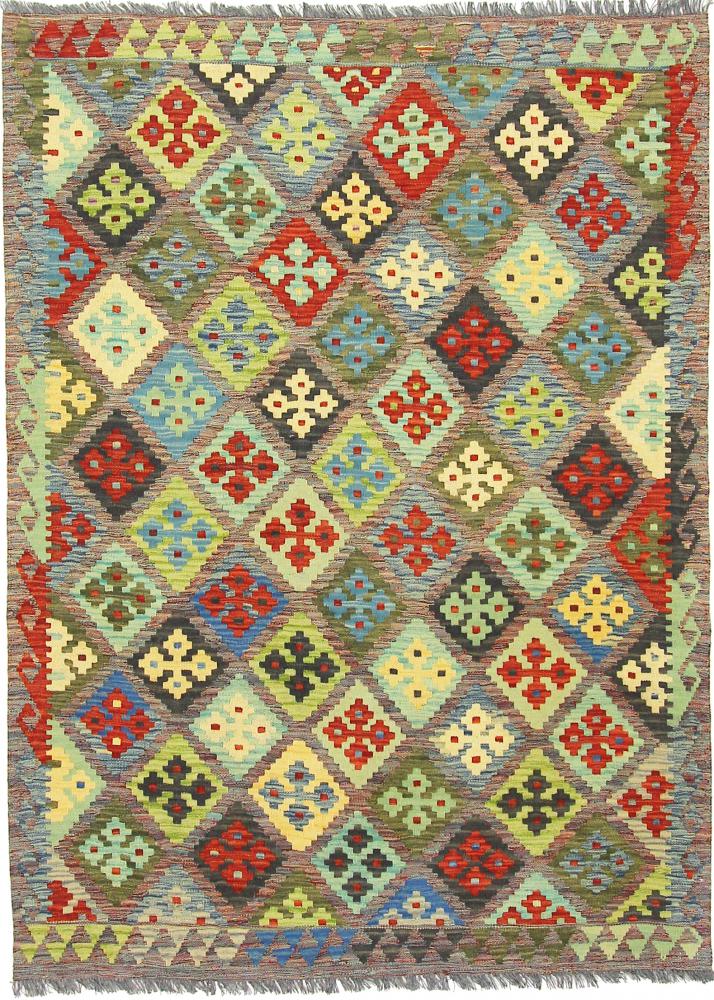 Tapete afegão Kilim Afegão 174x128 174x128, Tapete persa Tecido à mão