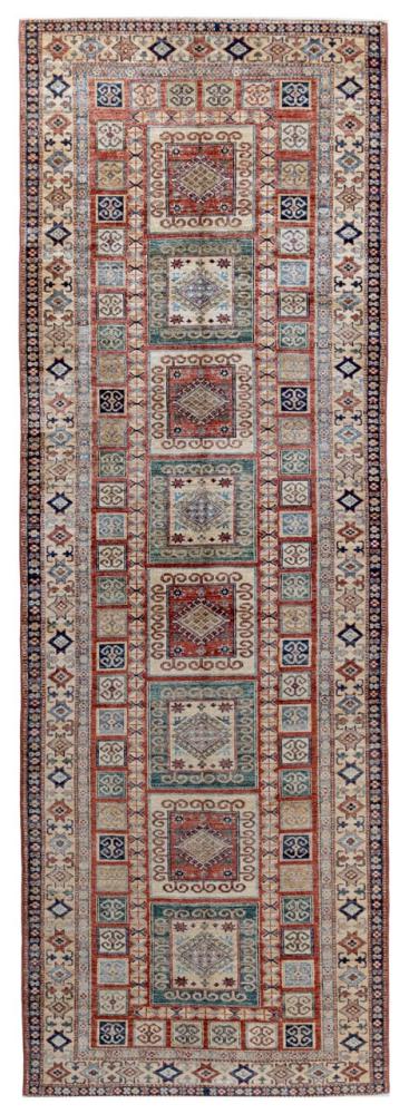 Pakistani rug Kazak Ghazni 366x122 366x122, Persian Rug Knotted by hand