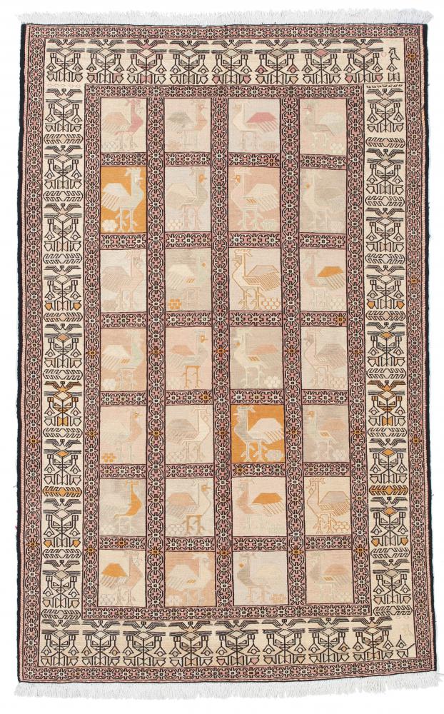 Tapete persa Kilim Fars Seda 191x122 191x122, Tapete persa Tecido à mão