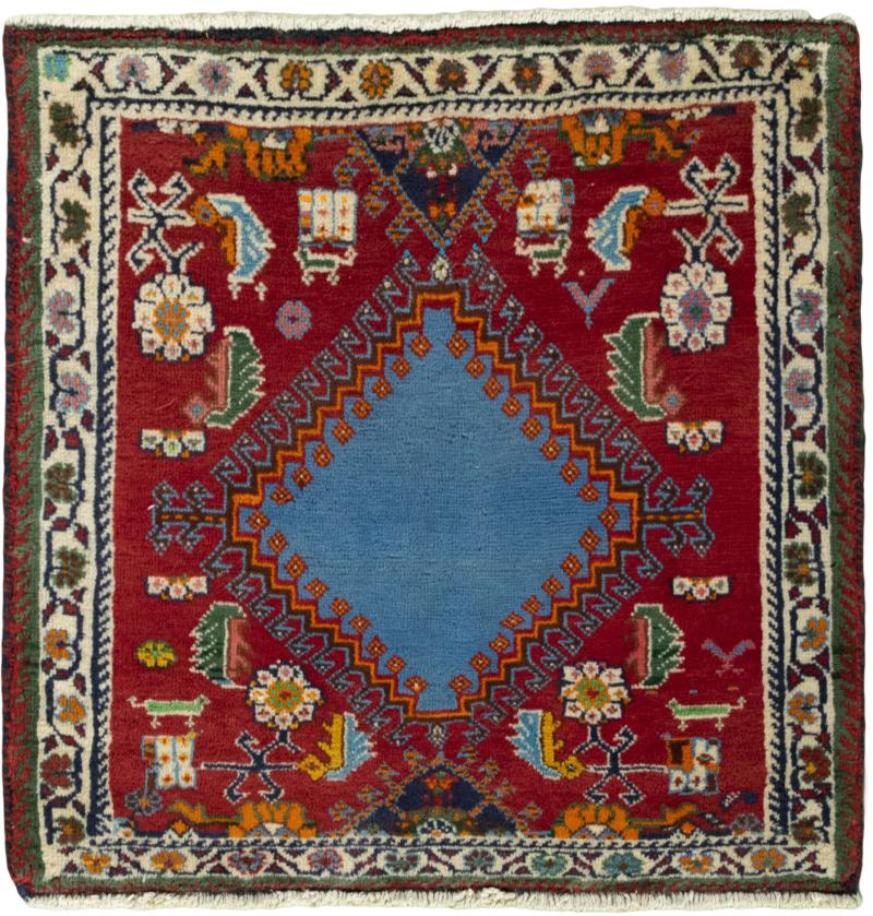 Persian Rug Shiraz 65x65 65x65, Persian Rug Knotted by hand