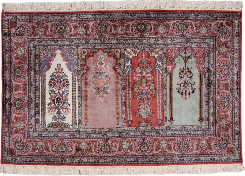 Indiaas tapijt Kasjmier Zijde 185x122 185x122, Perzisch tapijt Handgeknoopte