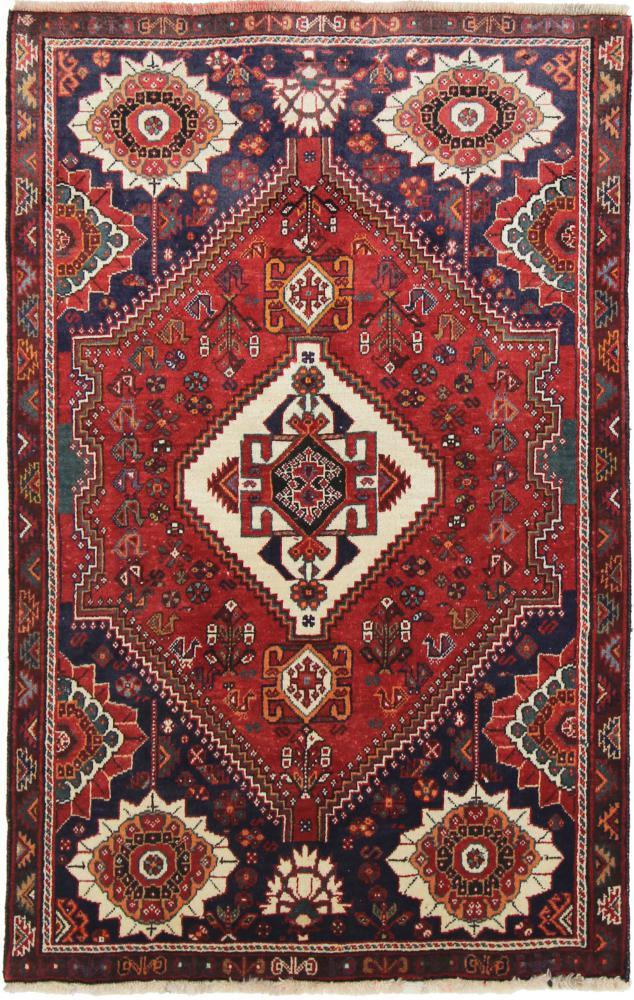 Persisk tæppe Ghashghai 165x107 165x107, Persisk tæppe Knyttet i hånden