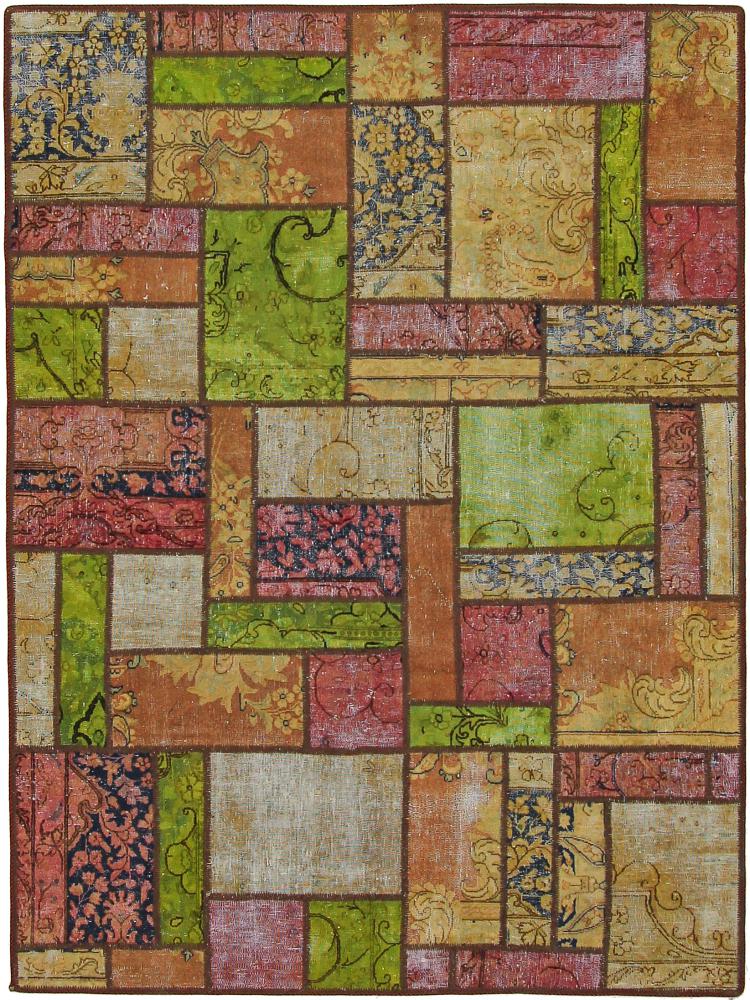 Perzsa szőnyeg Patchwork 201x151 201x151, Perzsa szőnyeg Kézzel csomózva