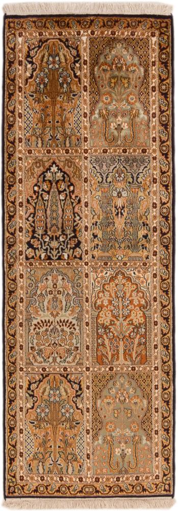 Indo rug Kashmir Silk 185x66 185x66, Persian Rug Knotted by hand