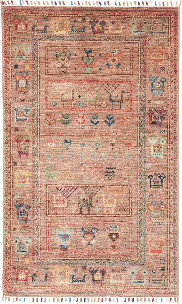 Pakistani rug Design Arijana 4'1"x2'6" 4'1"x2'6", Persian Rug Knotted by hand