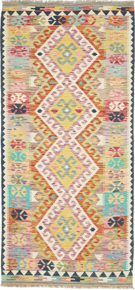 Tapete afegão Kilim Afegão 201x93 201x93, Tapete persa Tecido à mão