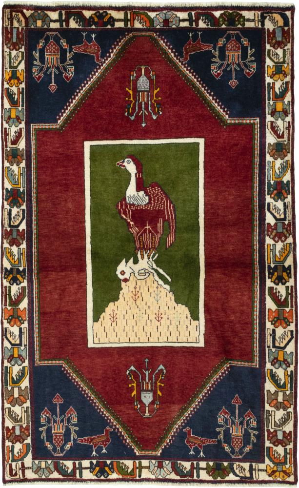 Tapis persan Shiraz 193x118 193x118, Tapis persan Noué à la main