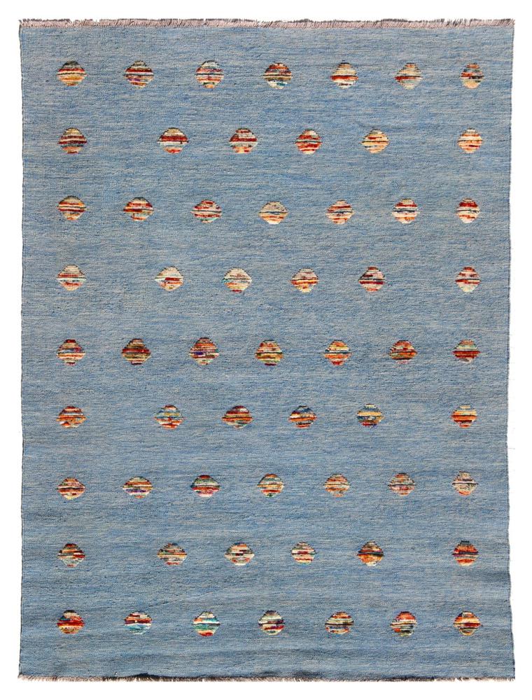 Alfombra afgana Kilim Afghan Nimbaft Edition 195x154 195x154, Alfombra persa Tejido a mano