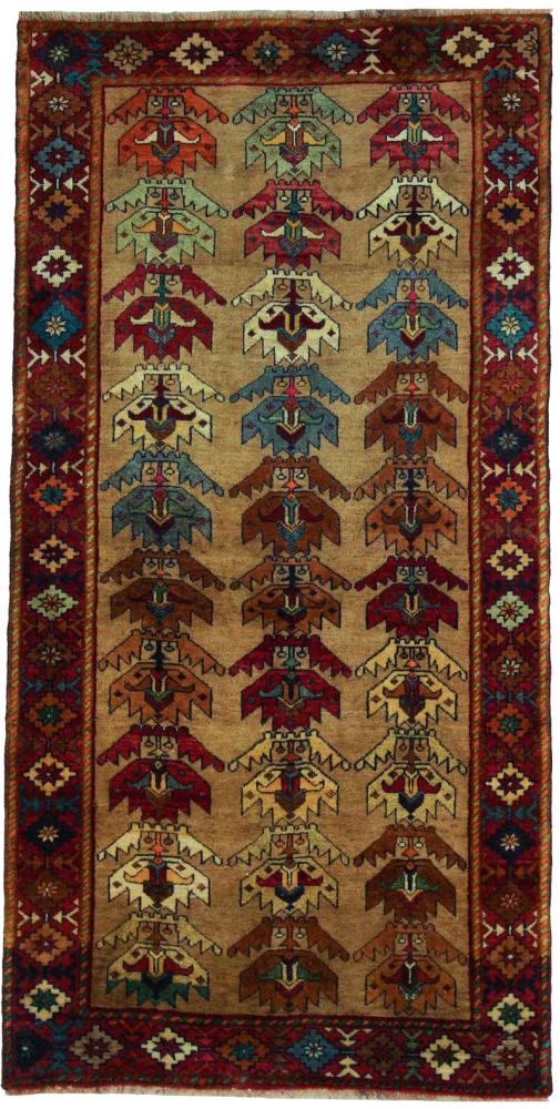 Persisk tæppe Shiraz 204x102 204x102, Persisk tæppe Knyttet i hånden