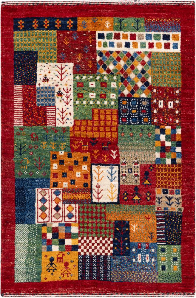 Tapete persa Persa Gabbeh Loribaft Atelier 86x57 86x57, Tapete persa Feito à mão