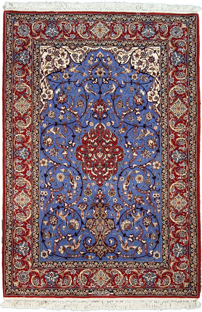Perzsa szőnyeg Iszfahán Selyemfonal 165x115 165x115, Perzsa szőnyeg Kézzel csomózva