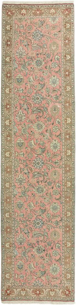  ペルシャ絨毯 タブリーズ Semi アンティーク 371x93 371x93,  ペルシャ絨毯 手織り