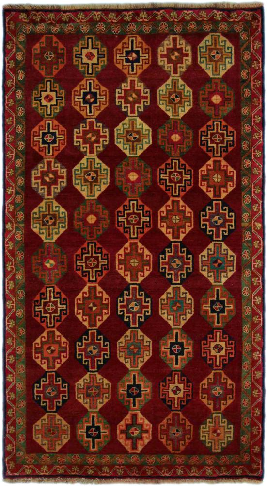 Persisk tæppe Shiraz 189x106 189x106, Persisk tæppe Knyttet i hånden