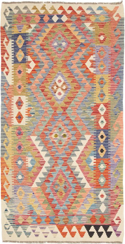 Afgán szőnyeg Kilim Afgán 197x104 197x104, Perzsa szőnyeg Kézzel szőtt