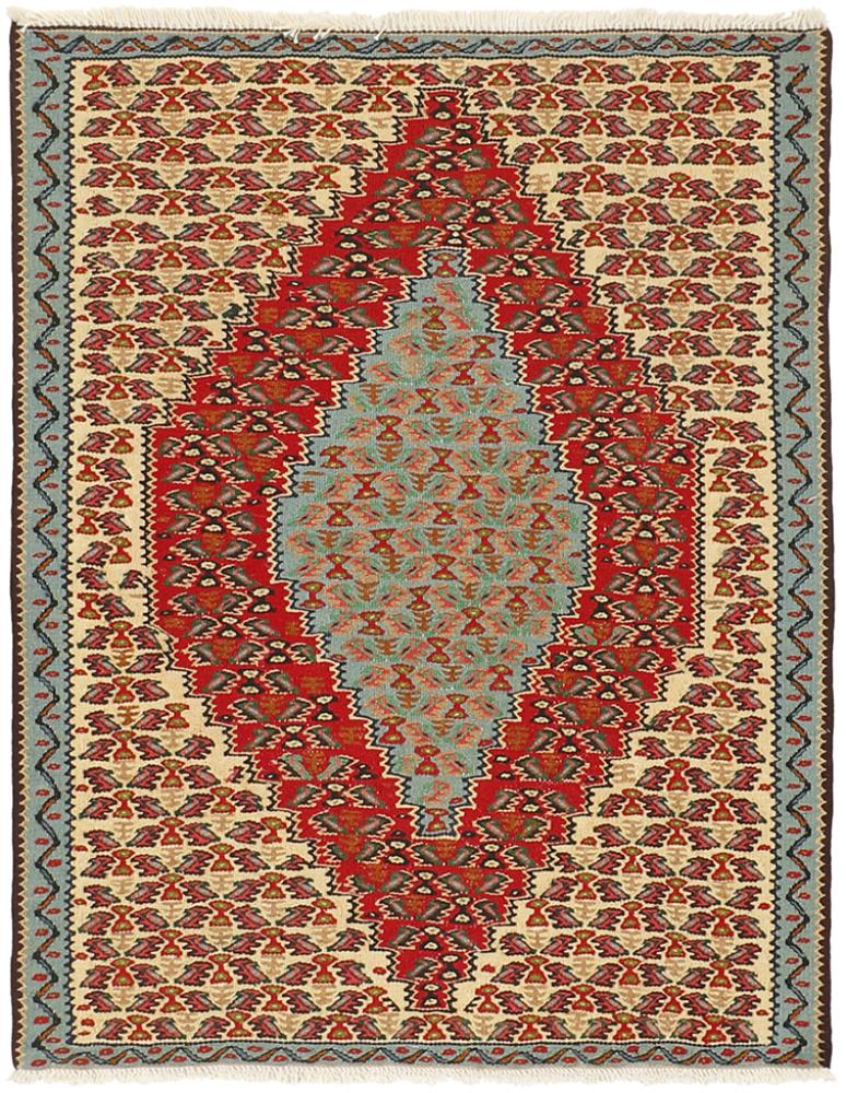 Tapete persa Kilim Senneh 102x79 102x79, Tapete persa Atado à mão