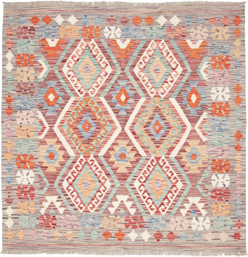Afghaans tapijt Kilim Afghan 148x146 148x146, Perzisch tapijt Handgeweven