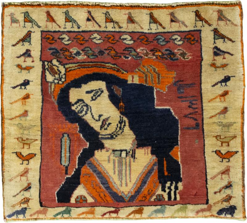 Persialainen matto Persia Gabbeh Ghashghai 54x60 54x60, Persialainen matto Solmittu käsin