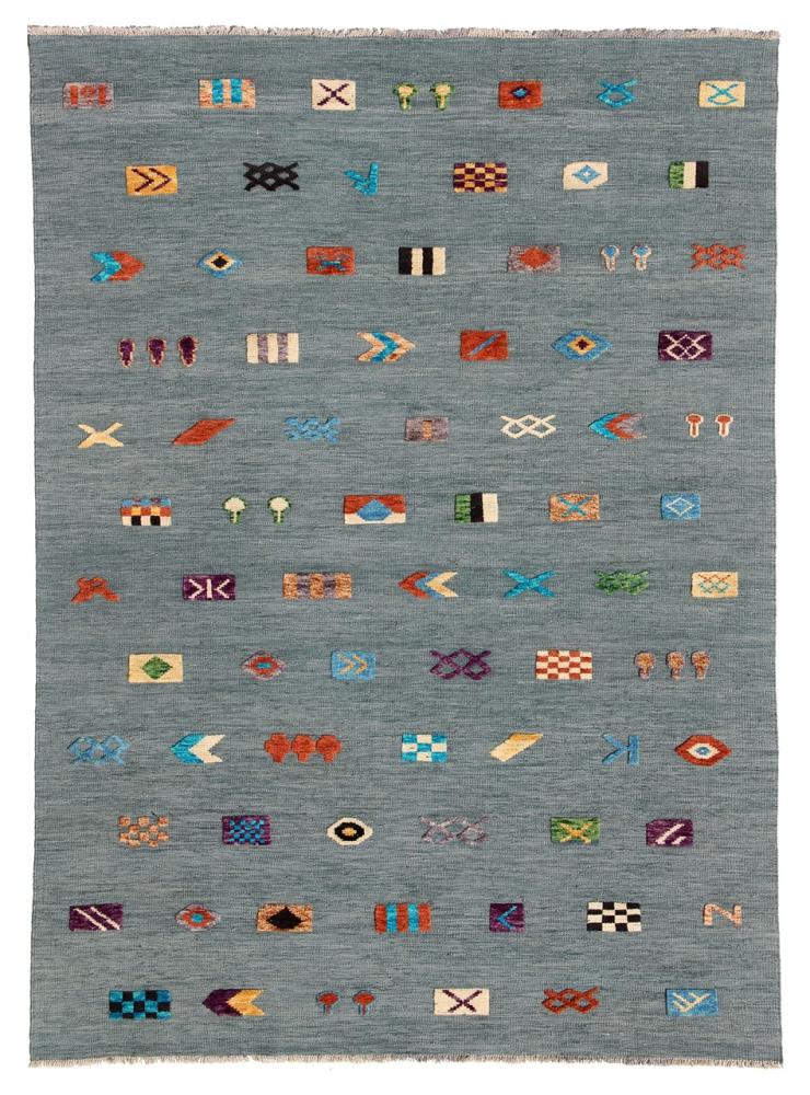 Alfombra afgana Kilim Afghan Nimbaft Edition 235x176 235x176, Alfombra persa Tejido a mano