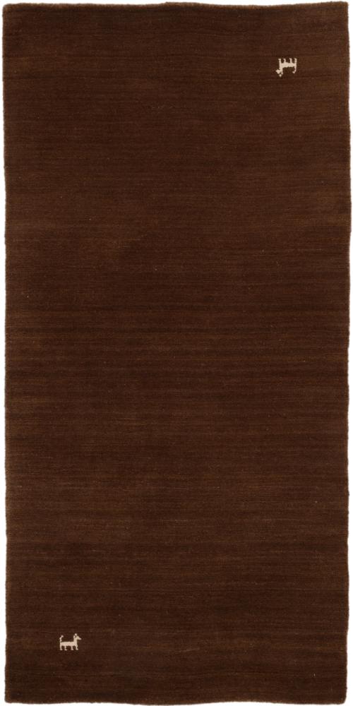 Indo rug Loom Gabbeh Brown 251x79 251x79, Persian Rug Loom knotted