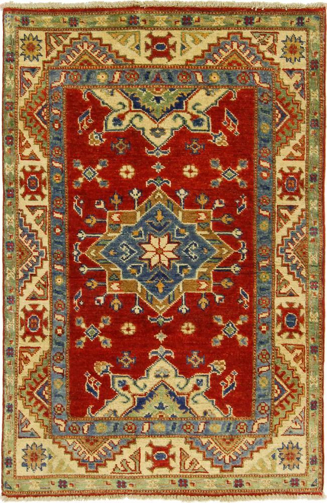 Afghan rug Kazak 128x82 128x82, Persian Rug Knotted by hand
