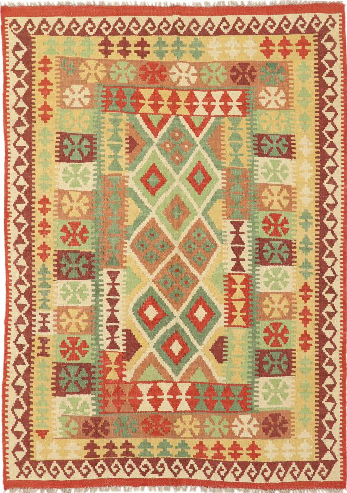 Tapete afegão Kilim Afegão 212x151 212x151, Tapete persa Tecido à mão