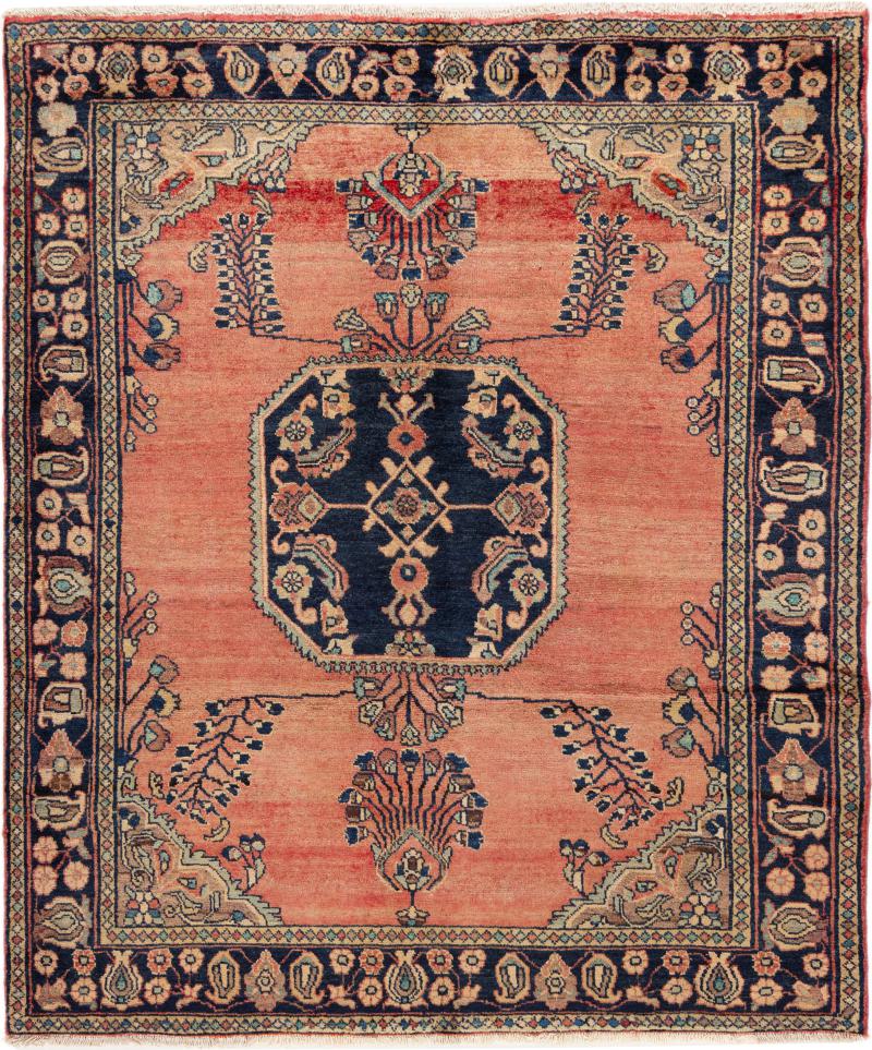 Tapis persan Lillian Ancien 183x158 183x158, Tapis persan Noué à la main