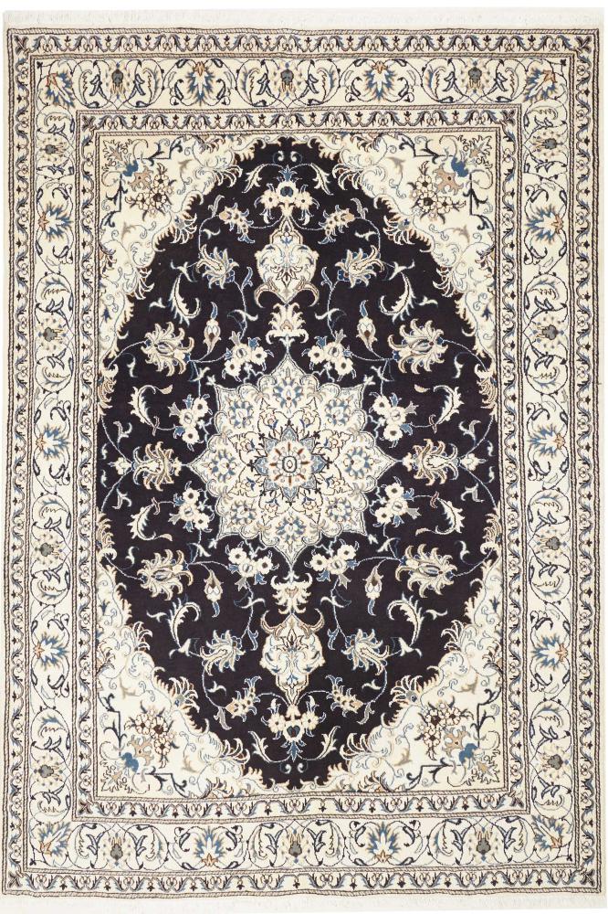 Persian Rug Nain 8'0"x5'6" 8'0"x5'6", Persian Rug Knotted by hand