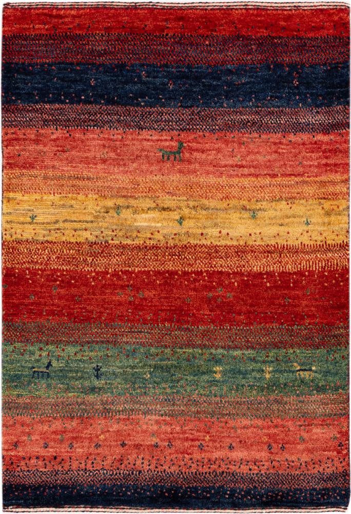 Tapete persa Persa Gabbeh Loribaft Atelier 89x63 89x63, Tapete persa Feito à mão