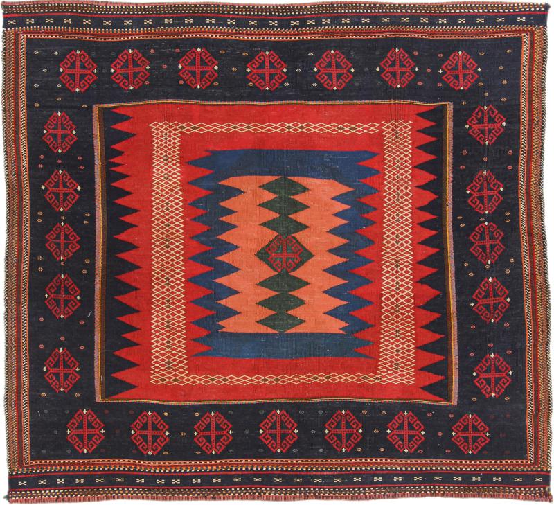 Perzsa szőnyeg Kilim Fars 146x133 146x133, Perzsa szőnyeg szőttesek