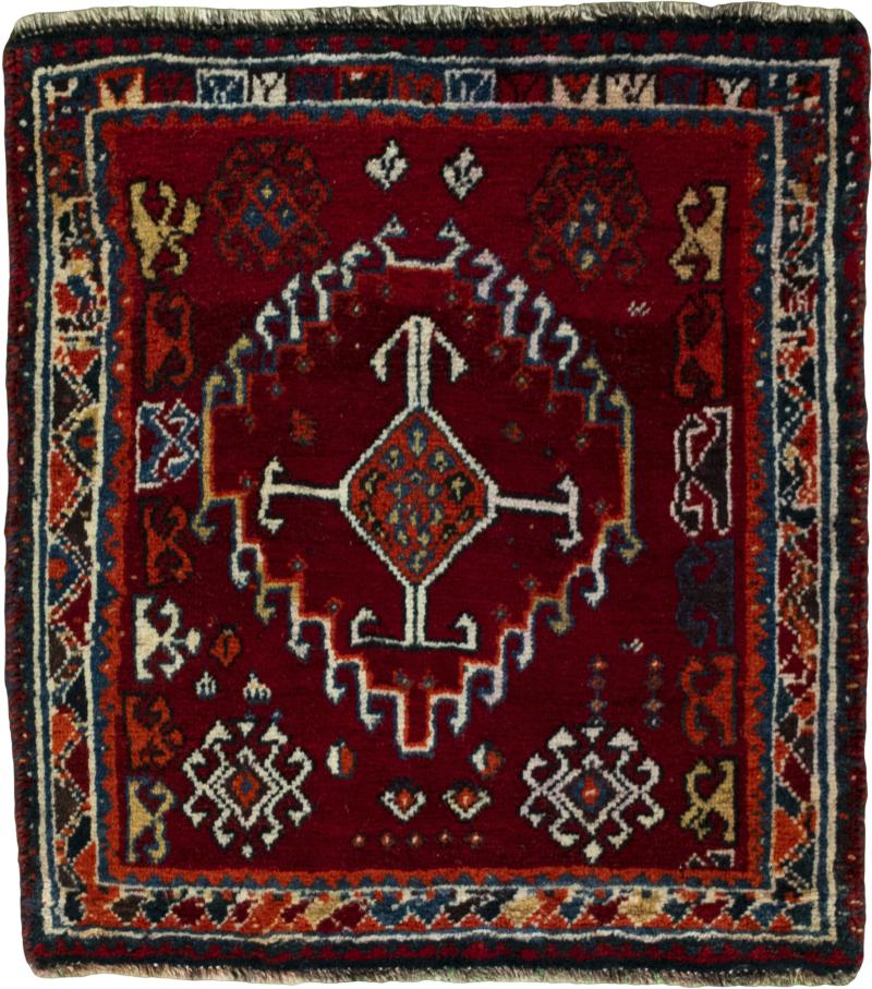 Persian Rug Shiraz 63x59 63x59, Persian Rug Knotted by hand