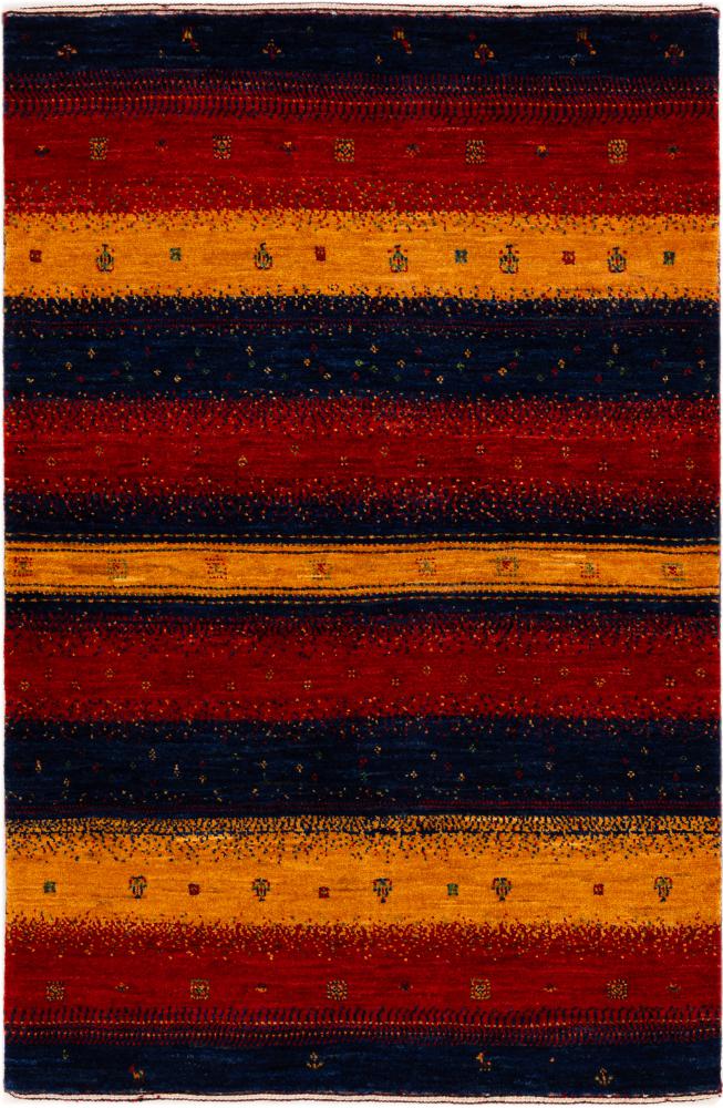 Tapis persan Persan Gabbeh Loribaft Atash 127x84 127x84, Tapis persan Noué à la main