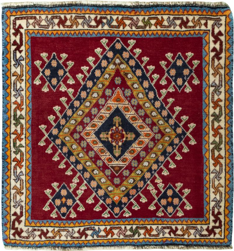 Persian Rug Shiraz 72x67 72x67, Persian Rug Knotted by hand