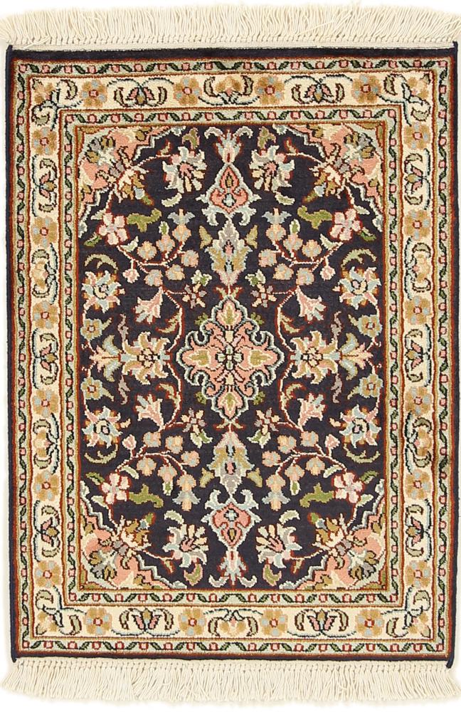 Tapis indien Cachemire Soie 64x47 64x47, Tapis persan Noué à la main