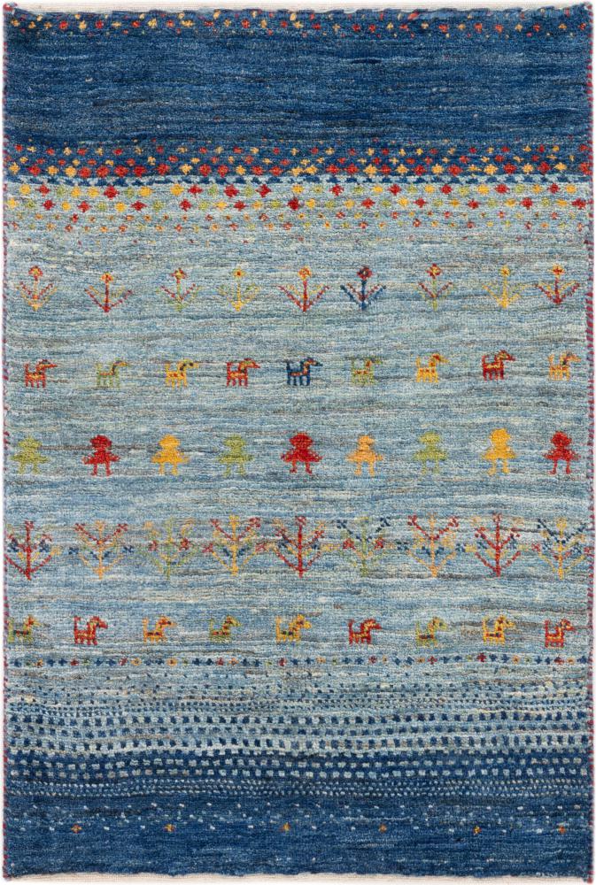 Tapis persan Persan Gabbeh Loribaft 92x64 92x64, Tapis persan Noué à la main