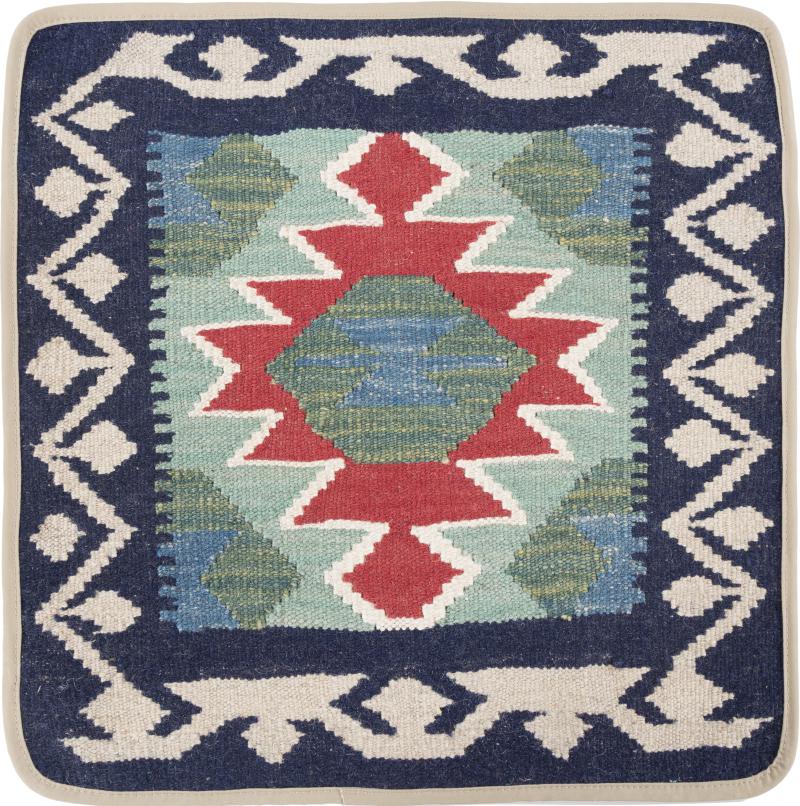 Afghanischer Teppich Kelim Afghan Kissenbezug 50x50 50x50, Perserteppich Handgeknüpft