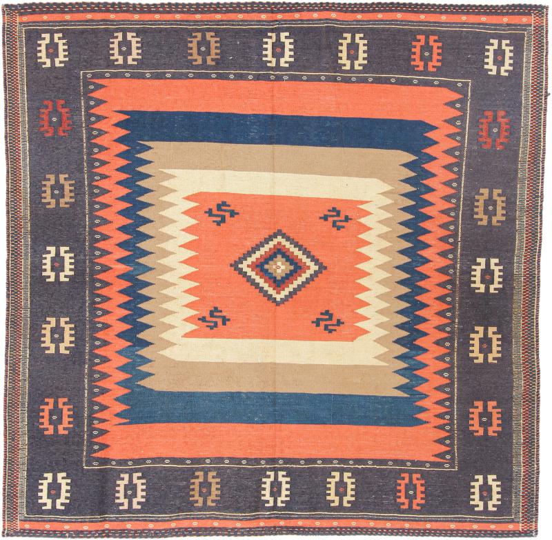 Perzsa szőnyeg Kilim Fars 145x144 145x144, Perzsa szőnyeg szőttesek