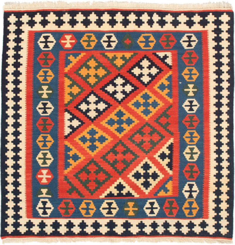 Tapete persa Kilim Fars 108x104 108x104, Tapete persa Tecido à mão